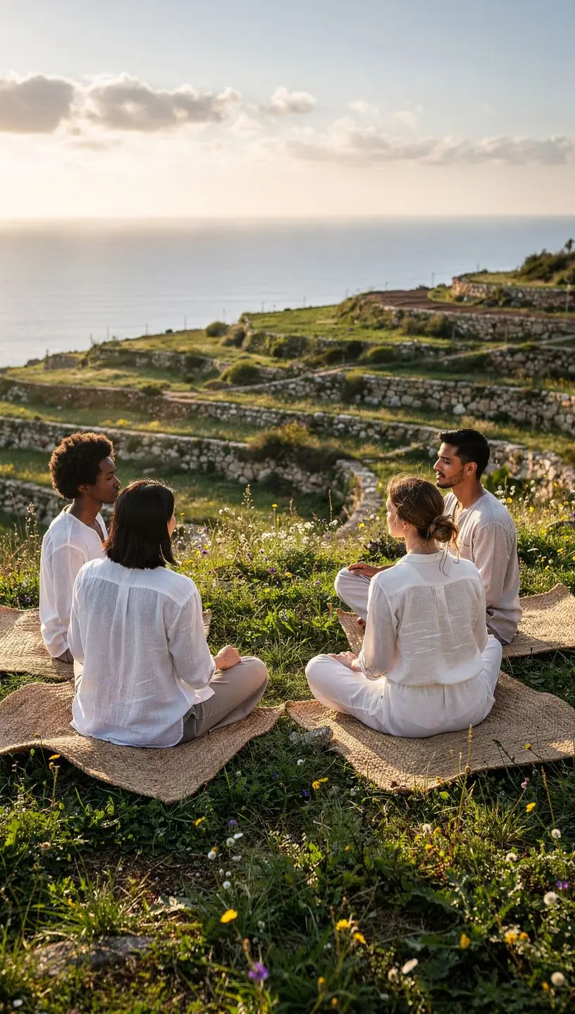 Ομάδα ατόμων που συμμετέχουν σε δραστηριότητες περιπέτειας στη φύση.